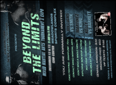 MMA Main Event Blue Invitation