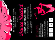 Dance Recital Invitation
