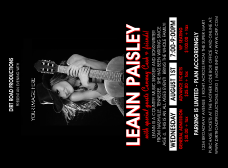 Your Photo Concert Black and Red Invitation