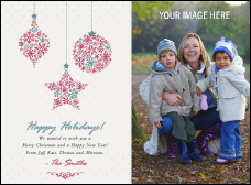 Snowflake Ornament Picture Invitation