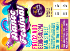 Disco Dance Festival Invitation