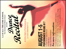 Dance Silhouette Invitation