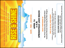 Sunrise Clouds Invitation