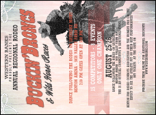 Bucking Bronco Rodeo Invitation