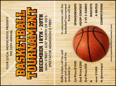 Basketball Court Invitation