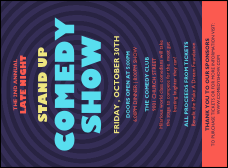 Comedy Spirals Invitation