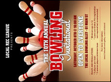 Bowling League Invitation