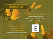 Oktoberfest Green Invitation
