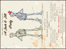 Robot Jack & Jill Invitation