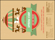 Merry Go Round Invitation