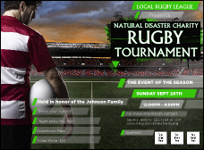 Rugby Stadium Invitation