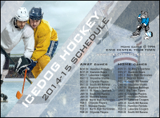Ice Hockey Schedule Invitation