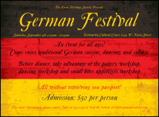 German Flag Invitation