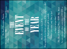 All Purpose Blue Invitation