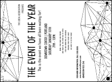 All Purpose Geometric Black and White Invitation