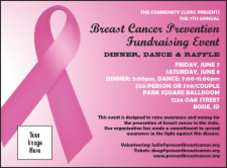 Pink Ribbon Invitation