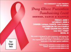 Red Ribbon Invitation