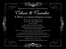 Black Tie Gala Black Invitation