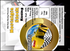 Stock Car Racing Invitation
