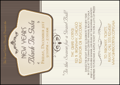 Classic Brown Pinstripe Postcard