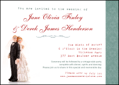 Vintage Bride and Groom Postcard