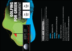 Golf Water Hazard Postcard