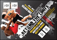 MMA Frontkick Postcard
