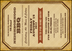 BBQ Vintage Postcard