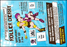Roller Derby Jammer Postcard