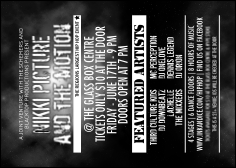 Galaxy Hip Hop Black and White Postcard