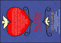 Big Heart Purple Postcard