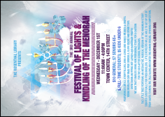 Hanukkah Abstract Postcard