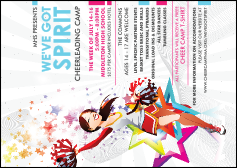 Cheerleading Spirit Postcard