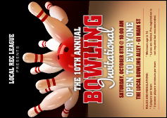 Bowling League Postcard