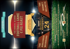 American Football Lights Postcard