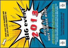 Retro Comic Book Postcard