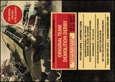 Demolition Derby Postcard