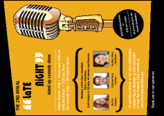 Comedy Retro Microphone Postcard