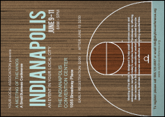 Indianapolis Basketball Postcard