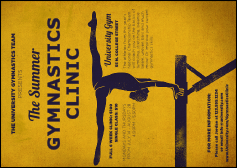Gymnastics Postcard