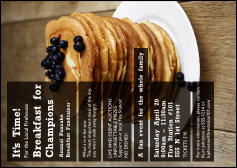 Pancake Breakfast Postcard