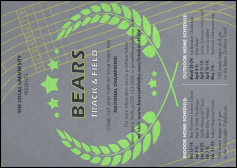 Track and Field Postcard