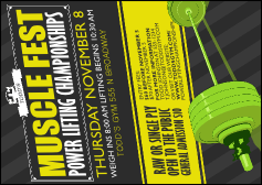 Power Lifting Postcard