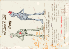 Robot Jack & Jill Postcard