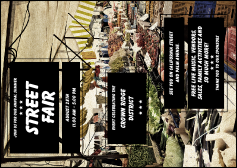 Street Fair Market Postcard