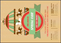 Merry Go Round Postcard