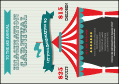 Carnival Monkey Postcard