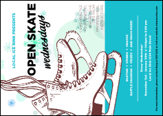 Ice Skating Postcard