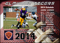 American Football Schedule Postcard