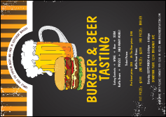 Burgers and Beer Postcard